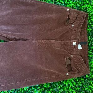 Brown corduroy pants
